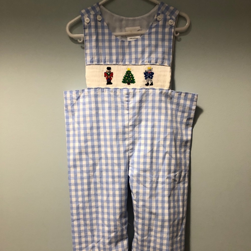 Smocked Christmas outfit size 2